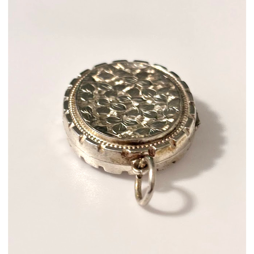 Antique Adie & Lovekin Sterling Silver Vesta Case Match Safe Chatelaine Pendant - Picture 5 of 16